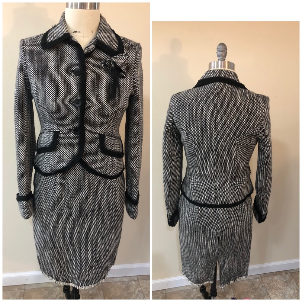 Black and White Suit